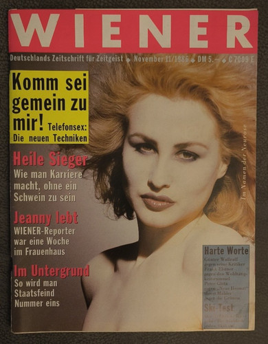 Wiener zeitschrift 1986 - wiener, zeitschrift/11/1986