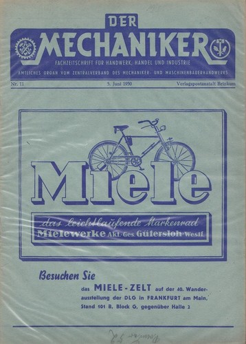 Zeitschrift der mechaniker - zeitschrift, "der