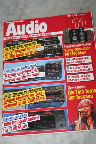 Audio zeitschrift 1986 - audio, (