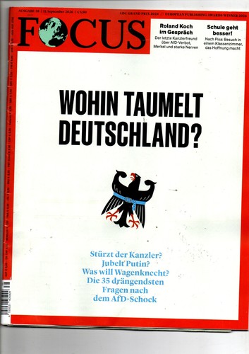 Zeitschrift focus ausgabe 38 - -,