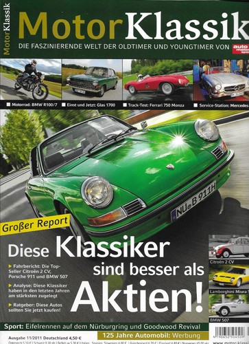 Zeitschrift motor klassik - *motor, klassik*